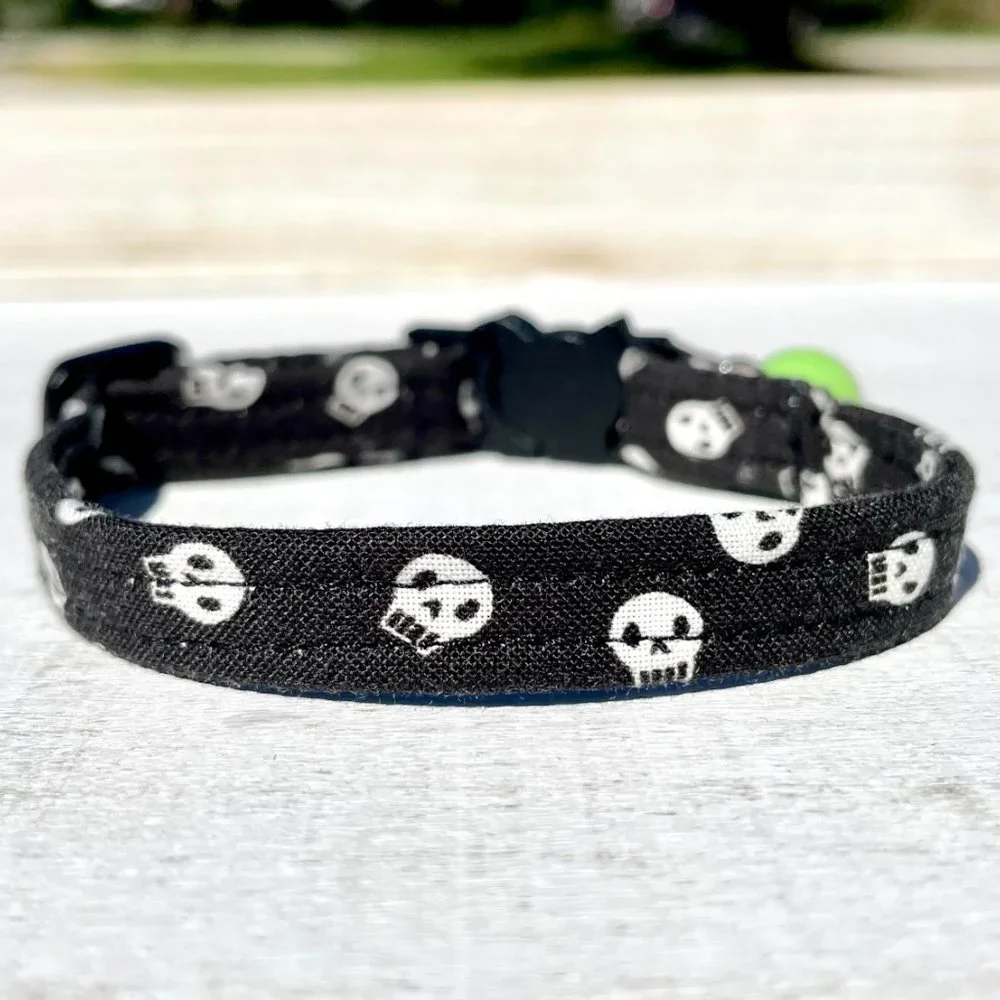 Host Pick Handmade Halloween Skull Cat Collar